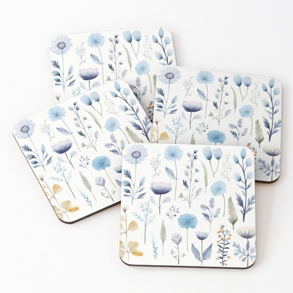 Item preview, Pastel Colored Wildflowers in Watercolor Style 1 designed and sold by FlaskLab.