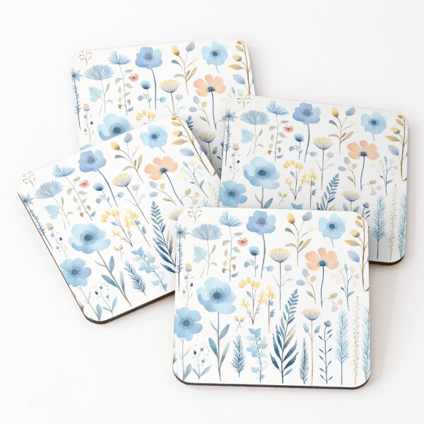 Item preview, Pastel Colored Wildflowers in Watercolor Style 2 designed and sold by FlaskLab.