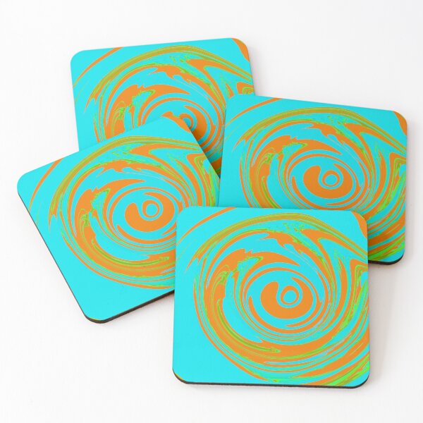 Item preview, orange green swirly  designed and sold by 11:34 ART STYLE & FASION.