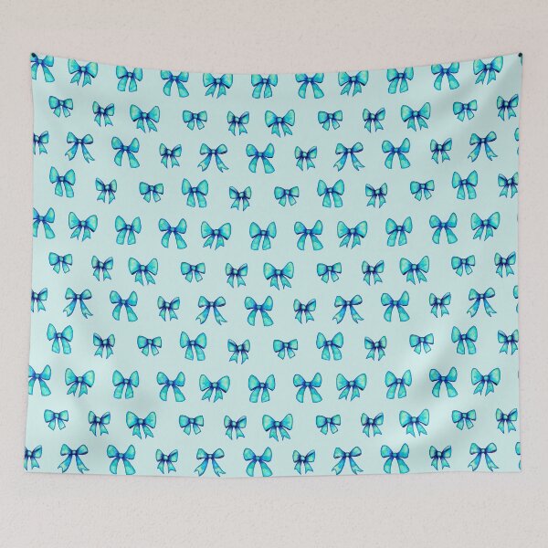Item preview, Bows that don’t come undone. Soft ribbons, sweet watercolor... and a phrase with attitude: Knot Sorry. Because you don’t always have to apologize for shining. In sky blue. designed and sold by lulo-pez-art.