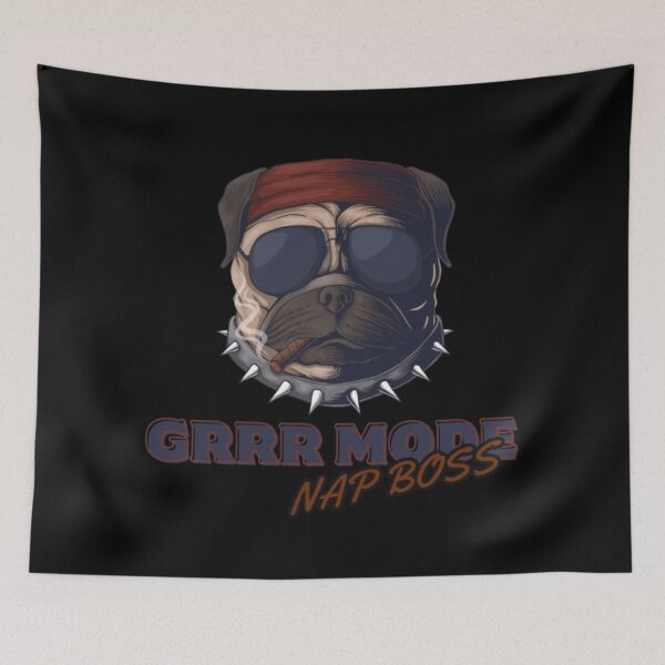Item preview, Smokin’ Swagger – Pug with Attitude designed and sold by DiscVenture.