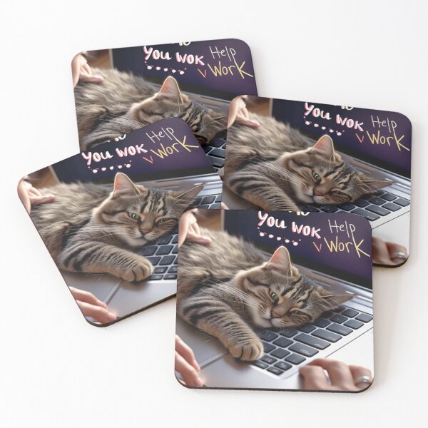 Item preview, Original cat art - popular gift item for cat lovers designed and sold by dog&cat.