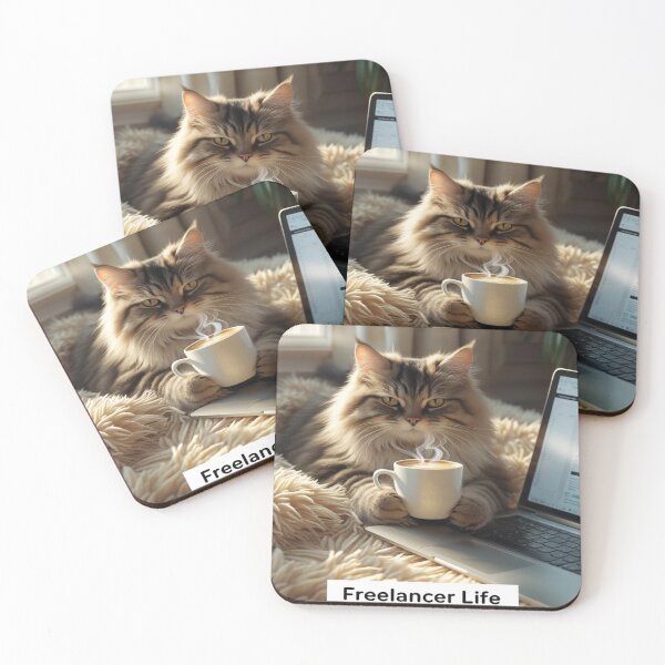 Item preview, Original cat art - popular gift item for cat lovers designed and sold by dog&cat.
