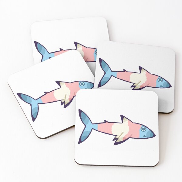 Item preview, Trans Flag Shark designed and sold by pacifisnake.