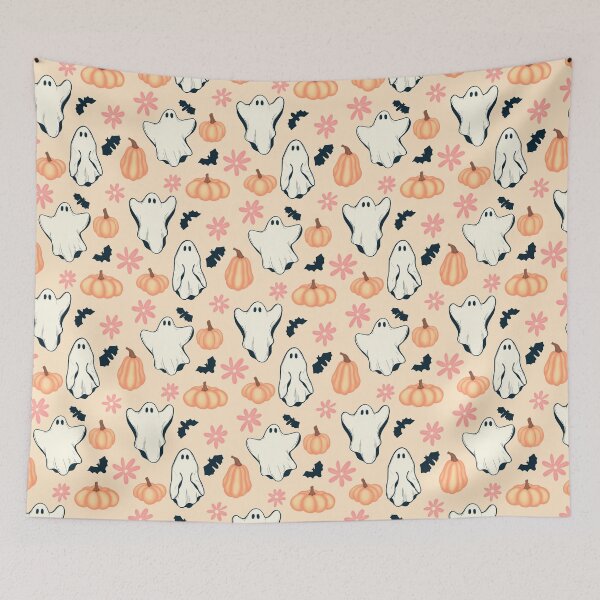 Item preview, Whimsical Ghost Garden – Spooky Meets Sweet Fall Vibes designed and sold by JVCreative.