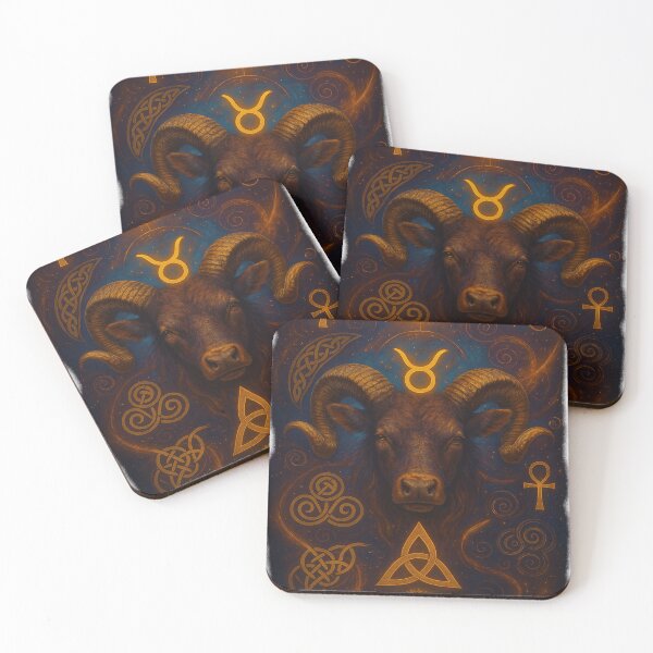 Item preview, Taurus Sacred Energy| Mystic Bull with Cosmic Symbols designed and sold by NUR.