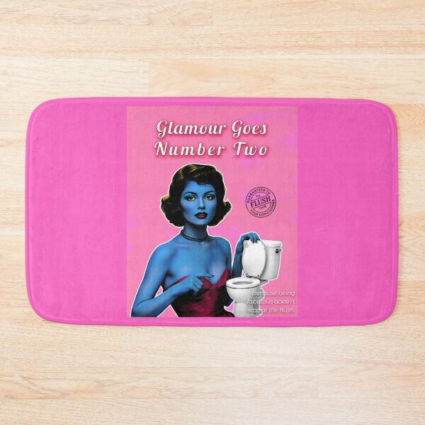 Item preview, Glamour Goes Number Two – Vintage Toilet Poster designed and sold by lulo-pez-art.