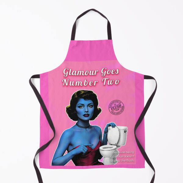 Item preview, Glamour Goes Number Two – Vintage Toilet Poster designed and sold by lulo-pez-art.
