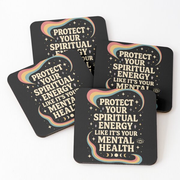Item preview, Protect Your Spiritual Energy – Retro Groovy Mental Health Shirt designed and sold by Threadfellas702.