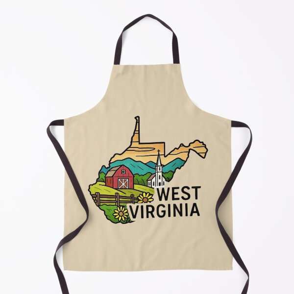 Item preview, West Virginia – Scenic Country Church, Barn & Hills designed and sold by Myra365Art.
