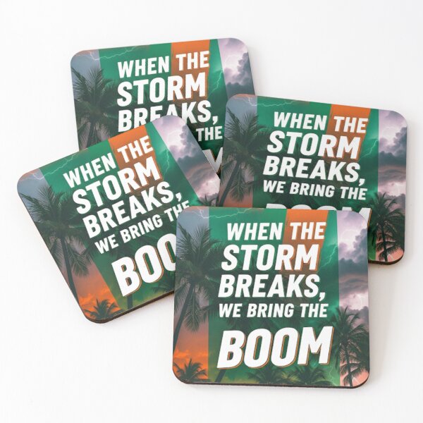 Item preview, College Poster: When the Storm Breaks, We Bring the Boom designed and sold by VarsityVibes.