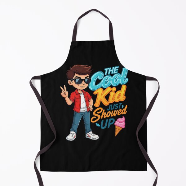 Item preview, The Cool Kid Just Showed Up Funny Cartoon T-Shirt Design designed and sold by Uglyandcute.