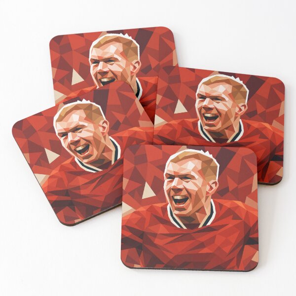 Item preview, Paul Scholes Football Legend Low Poly Vector Art designed and sold by kakarikihill.