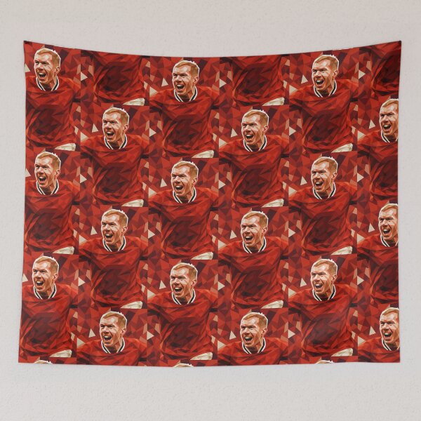 Item preview, Paul Scholes Football Legend Low Poly Vector Art designed and sold by kakarikihill.
