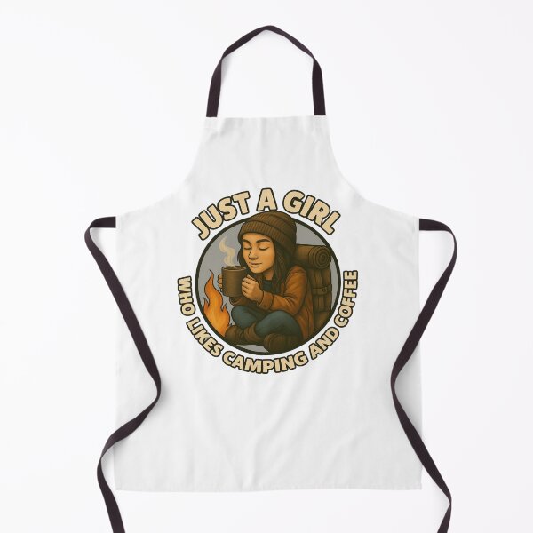 Item preview, Just a Girl Who Likes Camping and Coffee - Cozy Outdoor Adventure Design designed and sold by Free Soul Designs.