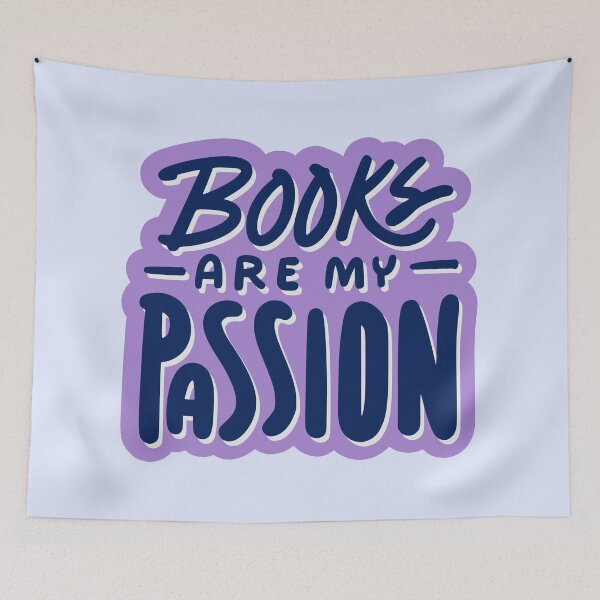 Item preview, books are my passion designed and sold by Neadoodles.