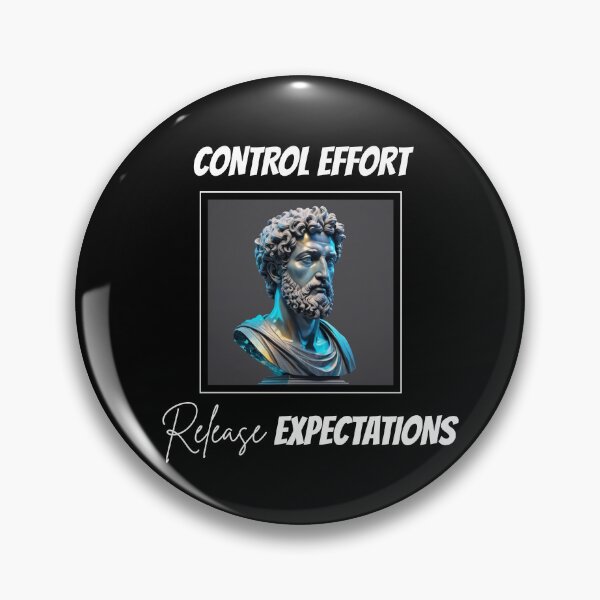 Item preview, Control Effort, Release Expectations - Marcus Aurelius Blue Labradorite Crystal Stoic Statue designed and sold by LexaArtworks.
