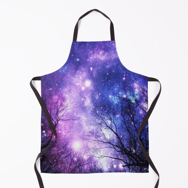 Item preview, Black Trees Purple Blue Space designed and sold by 2sweetsDesign.