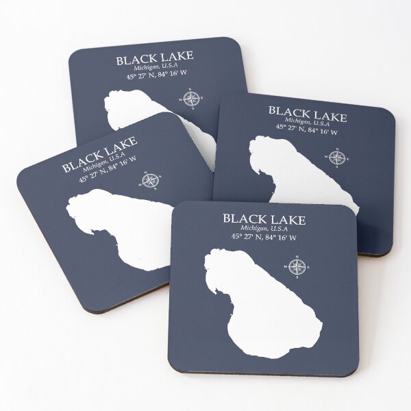 Item preview, Black Lake Michigan Memories - Northern Michigan Lake Life designed and sold by Chilly Lizard.