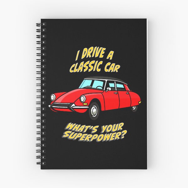 Item preview, Classic Citroen DS19 Cartoon – I Drive a Classic Car Superpower Design designed and sold by Michael van der Hoorn.