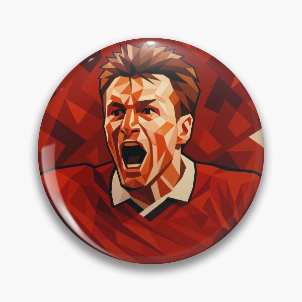 Item preview, Teddy Sheringham Football Legend Low Poly Vector Art designed and sold by kakarikihill.