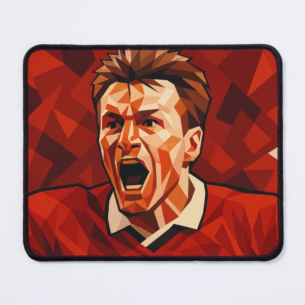 Item preview, Teddy Sheringham Football Legend Low Poly Vector Art designed and sold by kakarikihill.