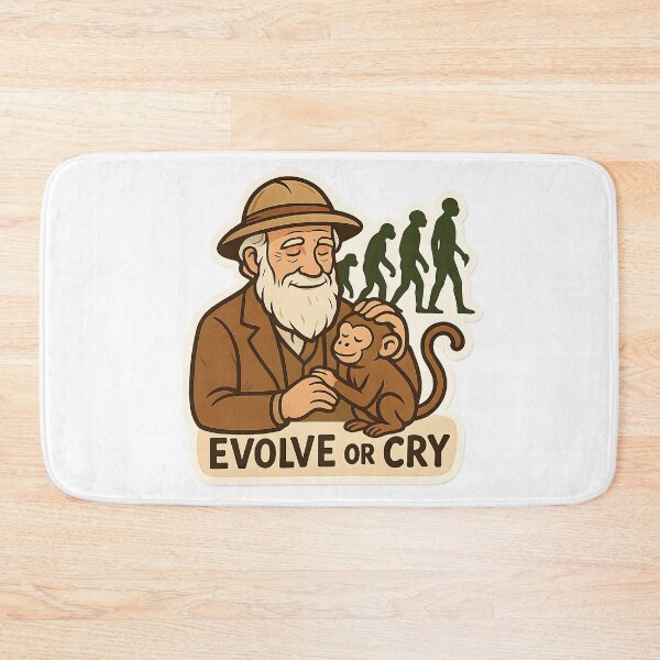 Item preview, Evolve or Cry – Funny Darwin Evolution Design designed and sold by Cheerioza.