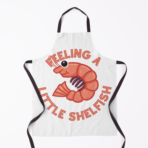 Item preview, Feeling a Little Shelfish – Funny Shrimp Pun Design designed and sold by CanSparkleArt.