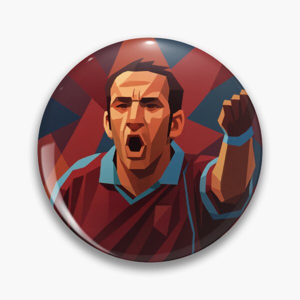 Item preview, Paolo Di Canio Football Legend Low Poly Vector Art designed and sold by kakarikihill.