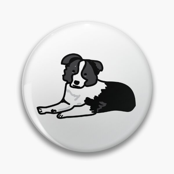 Item preview, Border collie cute black and white designed and sold by fluffyfamcraft.