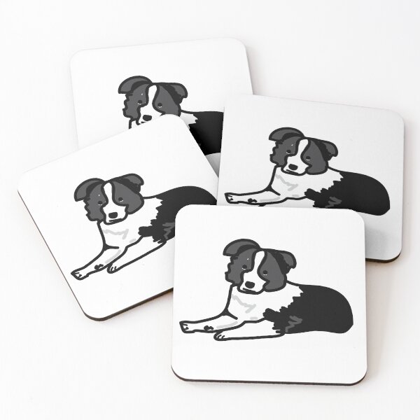 Item preview, Border collie cute black and white designed and sold by fluffyfamcraft.