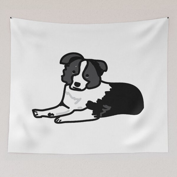 Item preview, Border collie cute black and white designed and sold by fluffyfamcraft.