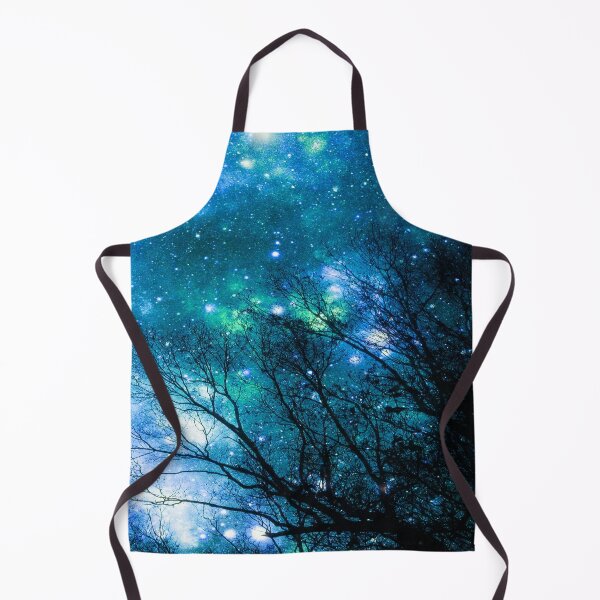 Item preview, Black Trees Turquoise Teal Blue Space designed and sold by 2sweetsDesign.