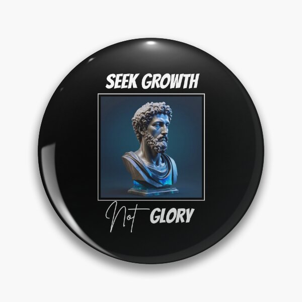 Item preview, Seek Growth, Not Glory - Marcus Aurelius Blue Labradorite Crystal Stoic Statue designed and sold by LexaArtworks.