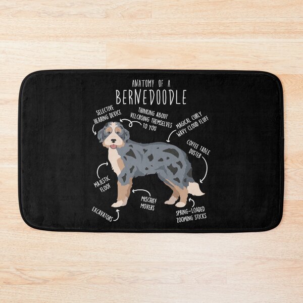 Item preview, Blue Merle Bernedoodle Dog Anatomy designed and sold by Clara Hollins.