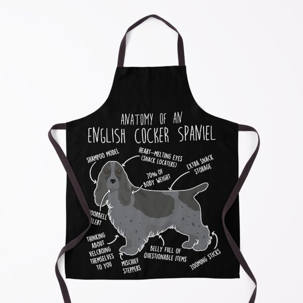 Item preview, Blue Roan English Cocker Spaniel Dog Anatomy designed and sold by Clara Hollins.
