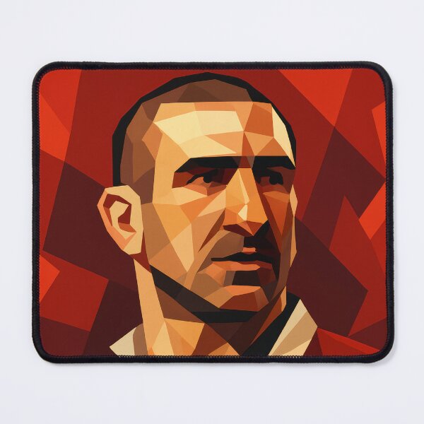 Item preview, Eric Cantona Football Legend Low Poly Vector Art designed and sold by kakarikihill.