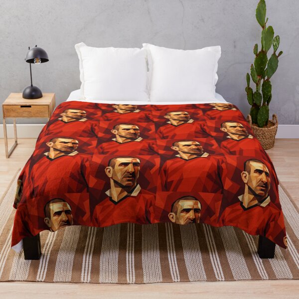 Item preview, Eric Cantona Football Legend Low Poly Vector Art designed and sold by kakarikihill.