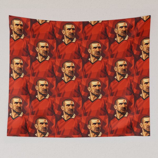 Item preview, Eric Cantona Football Legend Low Poly Vector Art designed and sold by kakarikihill.