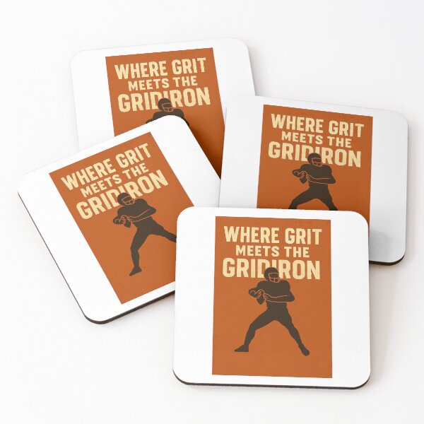 Item preview, College Poster: Where Grit Meets the Gridiron 2 designed and sold by VarsityVibes.