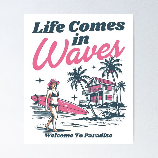 Item preview, Life Come in Waves designed and sold by JakeT84.