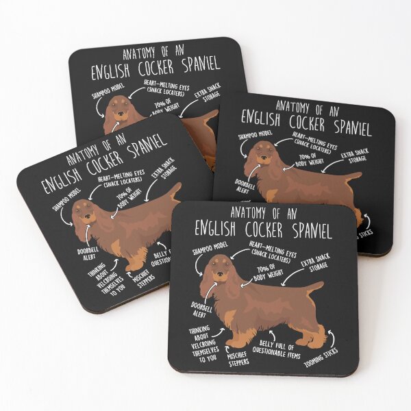 Item preview, Liver and Tan English Cocker Spaniel Dog Anatomy designed and sold by Clara Hollins.