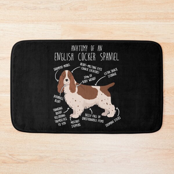 Item preview, Liver and White English Cocker Spaniel Dog Anatomy designed and sold by Clara Hollins.