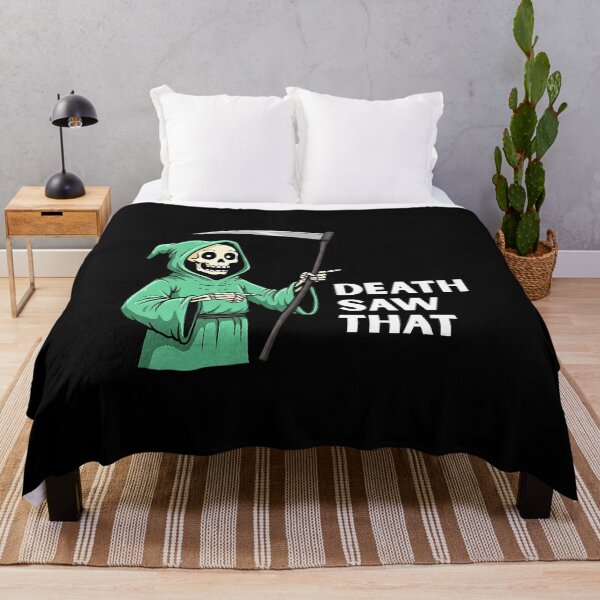 Item preview, The Grim Reaper Saw Him – Skull Meme designed and sold by TheSkullRoom.