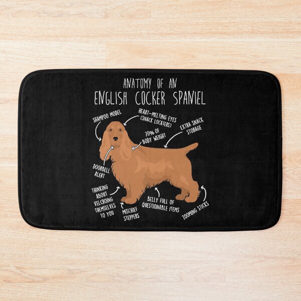 Item preview, Red English Cocker Spaniel Dog Anatomy designed and sold by Clara Hollins.