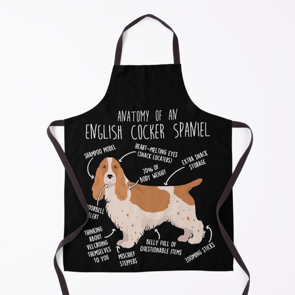 Item preview, Red and White English Cocker Spaniel Dog Anatomy designed and sold by Clara Hollins.