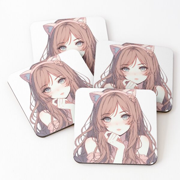 Item preview, Beautiful elegant girl anime aesthetic character design  designed and sold by zain1144.