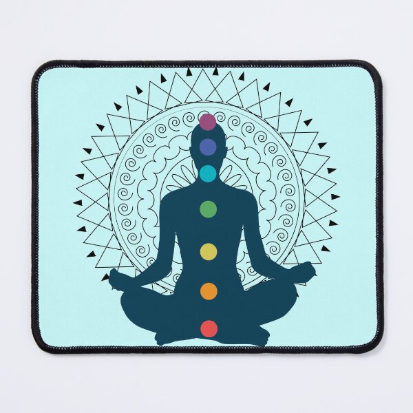 Item preview, Yoga 7 Chakras - Meditation & Mindfulness minimalistic art designed and sold by Patternrealm.