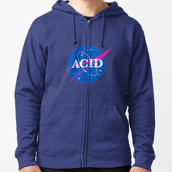 NASA LOGO ACID Zipped Hoodie