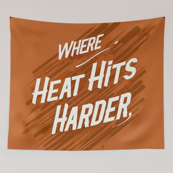 Item preview, College Poster: Where Heat Hits Harder 3 designed and sold by VarsityVibes.